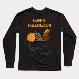 Happy Halloween Design Long Sleeve T-Shirt